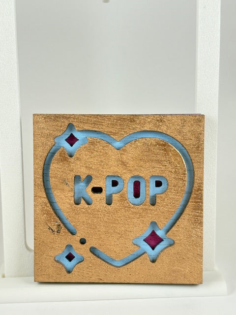 4 in wooden layerd art