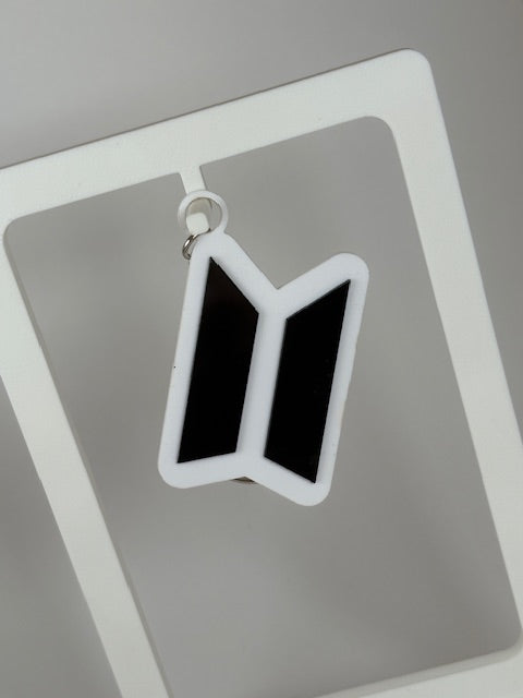 BTS Logo Two-Layer Acrylic Keychain