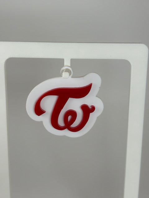 Twice Logo Two-Layer Acrylic Keychain